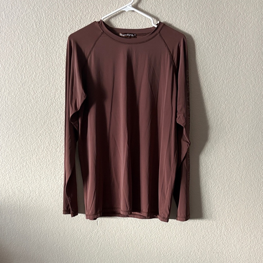 Cowgirl Tuff Chocolate Long Sleeve Tee